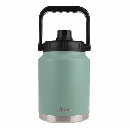 S/S INS. JUG W/CARRY HANDLE 2.1L SAGE GREEN
