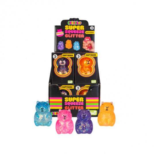 Capybara Glitter Smooshos Super Squeeze