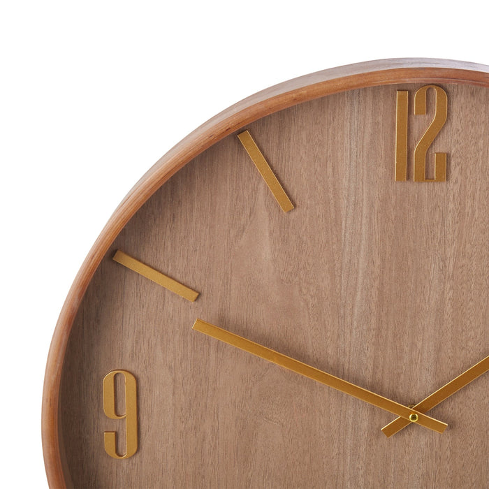 NSIMG-SHA256:99652fdddceda222c380caef16e429399b717c41657c3c0ce8e48037369a7d5e · Isalbi Academy Wood Wall Clock Dark Natural