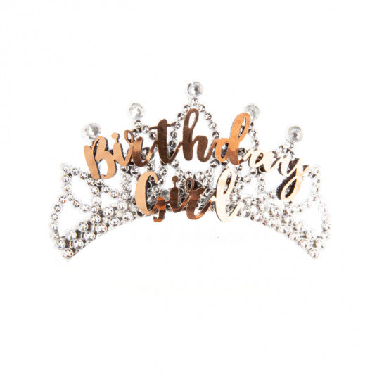 Alandra Birthday Girl Rose Gold and Silver Tiara
