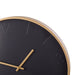 NSIMG-SHA256:f8e943b1020da5f0e30cd007903dc7a81f0e330abc187ab3866b23a5bee7abee · Isalbi Amalfi Modern Black Wall Clock Jet Black & Gold