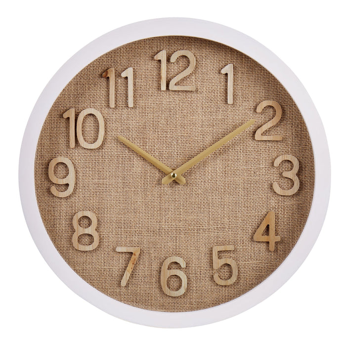 Isalbi Amalfi Cunene Weave Wall Clock Brown