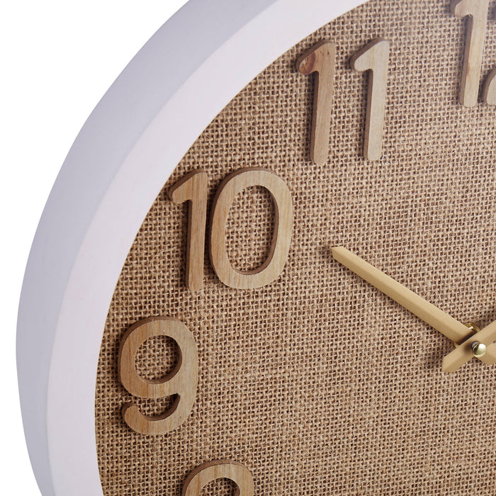 Isalbi Amalfi Cunene Weave Wall Clock Brown