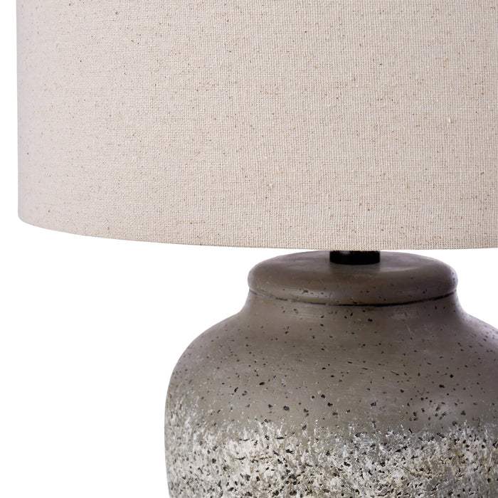 NSIMG-SHA256:75f58e0a9abcc3a744be63487bbb517e76a4285c356ff531ccc962efd7a630c2 · Isalbi Amalfi Rustic Stone Table Lamp Stone & Cream