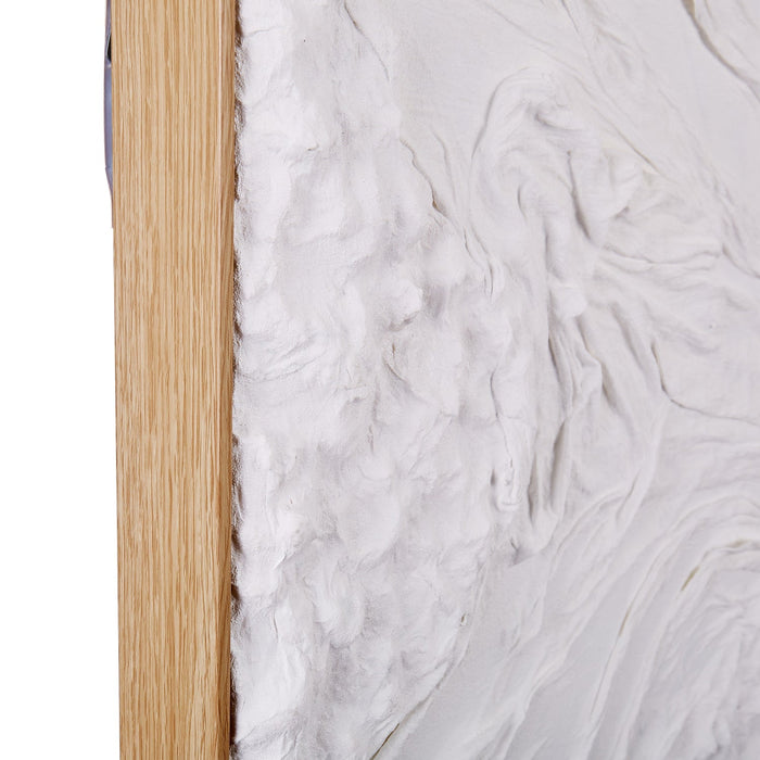 Isalbi Amalfi Amira Hand Painted Wall Art White
