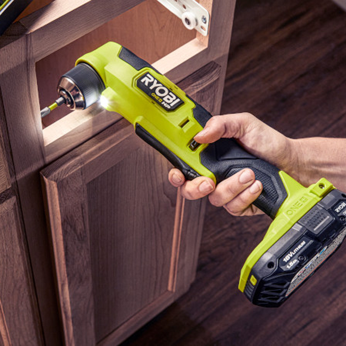 Ryobi ONE+ HP 18V Brushless Cordless Compact 3/8 in. Right Angle Drill (Tool Only)