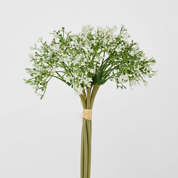 Baby Breath Bouquet 27cm Green & White