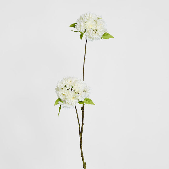 Cherry Blossom Spray 72cm White 6 pcs