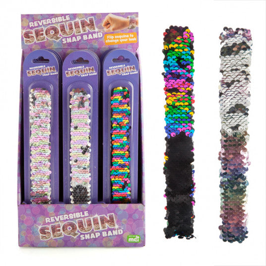 Colour Flip Sequin Snap Bands