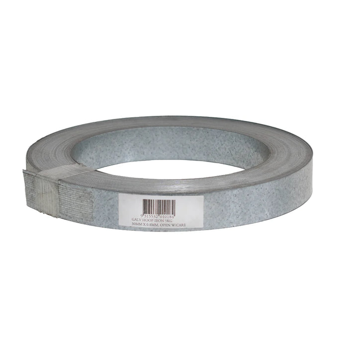 Heavy-Duty Galvanised Hoop Iron - Punched & Unpunched for Versatile Structural Connections