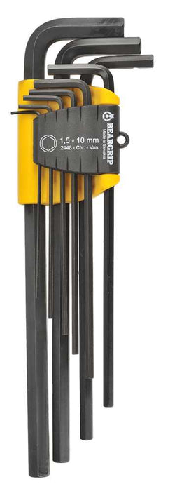 Beargrip Hex Key Swing Set 9 piece Long Metric BG-2446