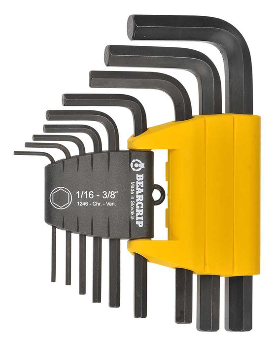 Beargrip Hex Key Swing Set 9 piece 1/16"-3/8" BG-1246