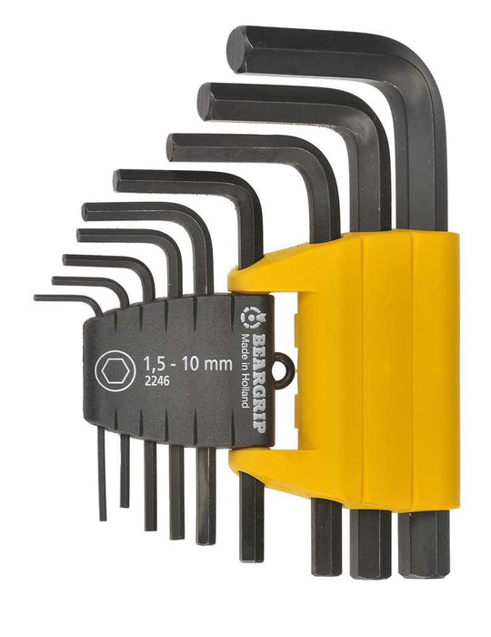 Beargrip Hex Key Swing Set 9 piece 1.5mm-10mm BG-2246