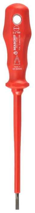 Beargrip Screwdriver VDE Flat