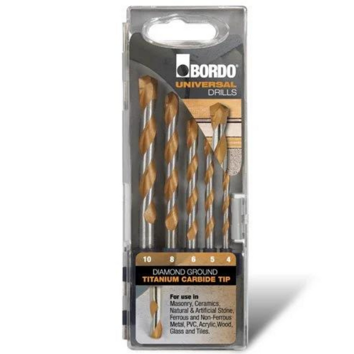 Bordo 4-10mm 5 Pce Universal Drill Set