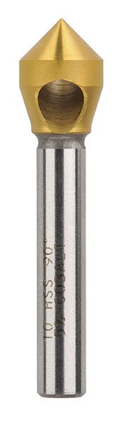 Bordo 10mm 90 Degree HSS Co5 TiN Coated Cross Hole Countersink 3850-10