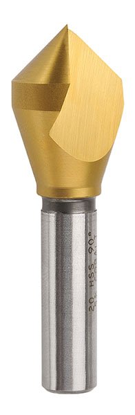 Bordo 90 Degree HSS Co5 TiN Coated Single Flute Countersink 3852