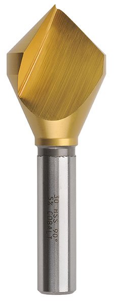 Bordo 90 Degree HSS Co5 TiN Coated Single Flute Countersink 3852