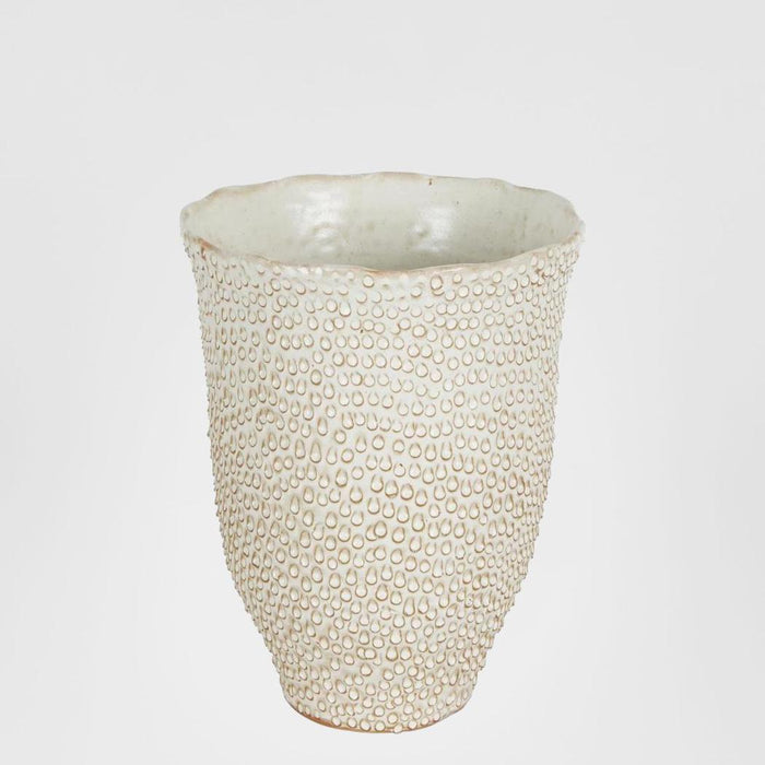 Spotted Bud Ceramic Vase Natural