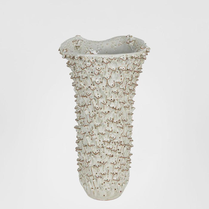 Osprey Coral Ceramic Vase White