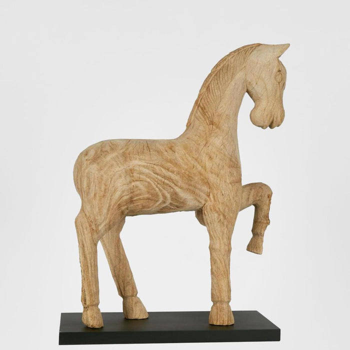 Wood Horse on Stand Medium