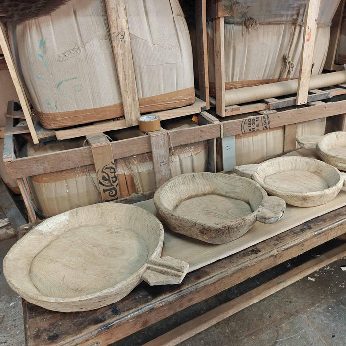 Decorative Wooden Chapati Plates Set