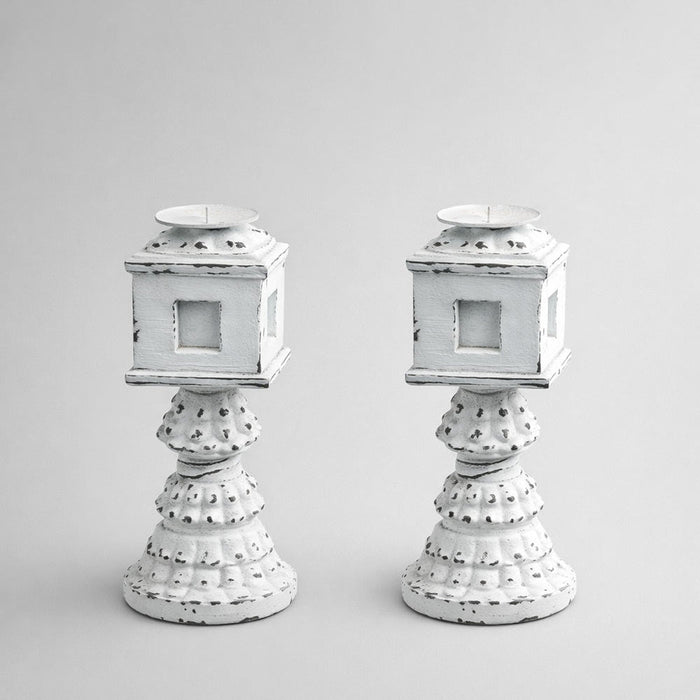 Decorative Wooden Candle Holder B