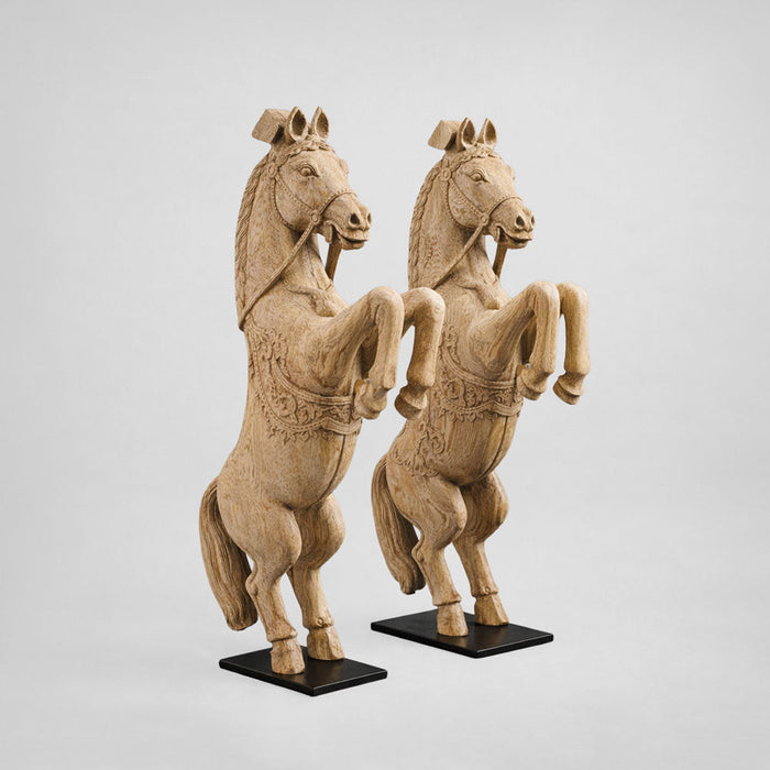 Decorative Wooden Horse on stand