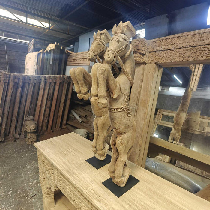 Decorative Wooden Horse on stand