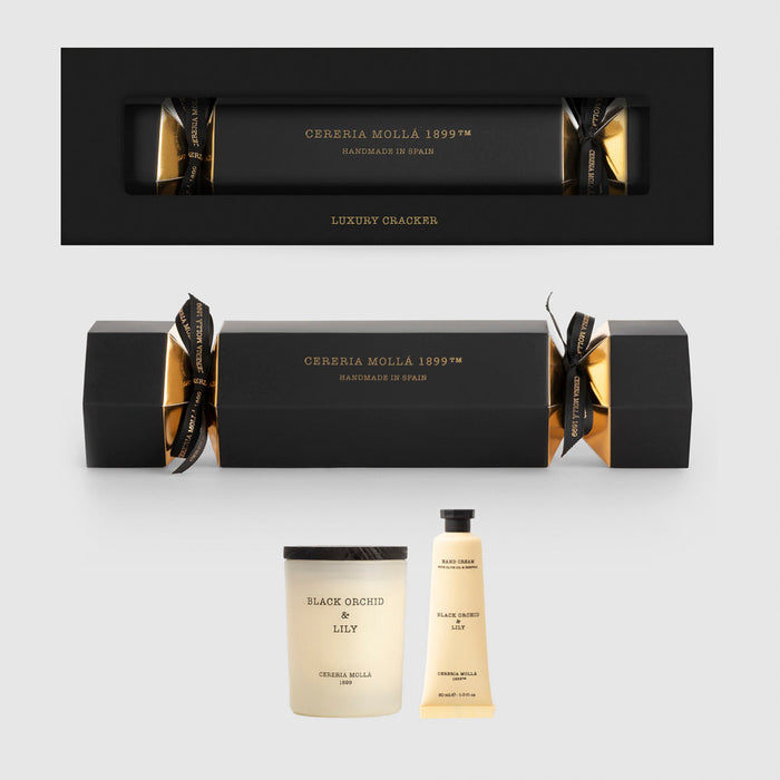 Black Orchid & Lily Christmas Cracker