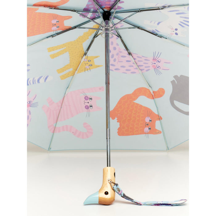 NSIMG-SHA256:e8642d9c1806efdd2271ca06003fecaa9e5b905ac702e5b616248352c8299c64 · Isalbi Original Duckhead Duck Umbrella Compact - Arty Cats Ice