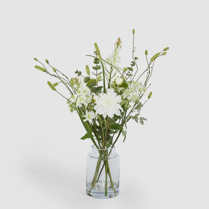 Dahlia Eucalyptus Mixed Arrangement in Vase 60cm