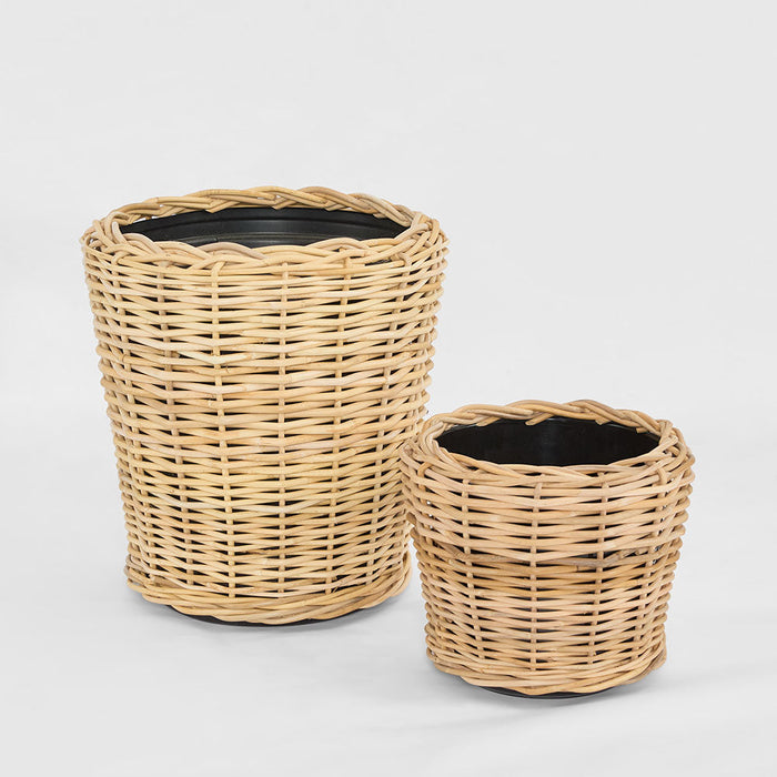 Round Rattan Basket Natural