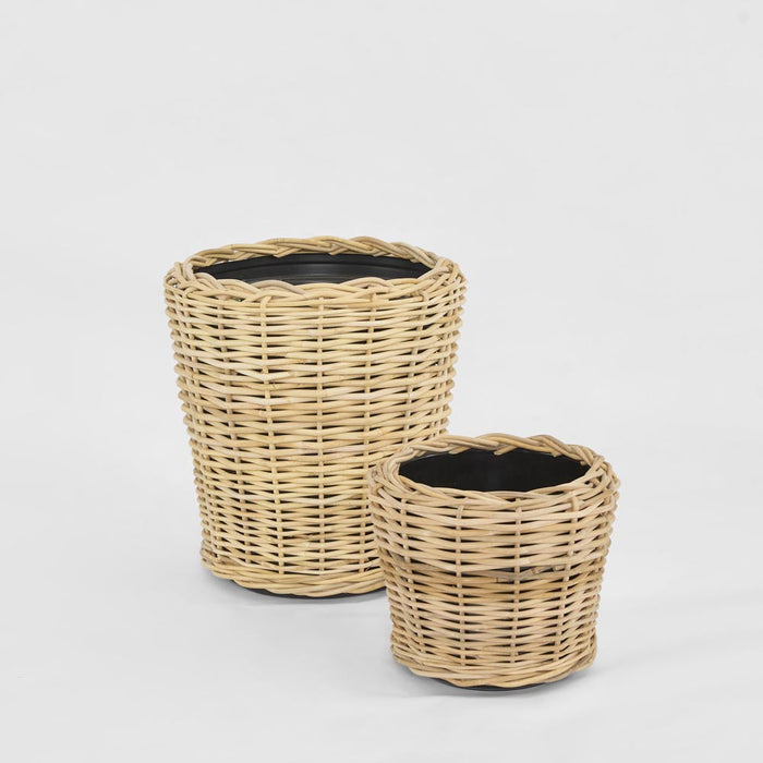 Round Rattan Basket Natural