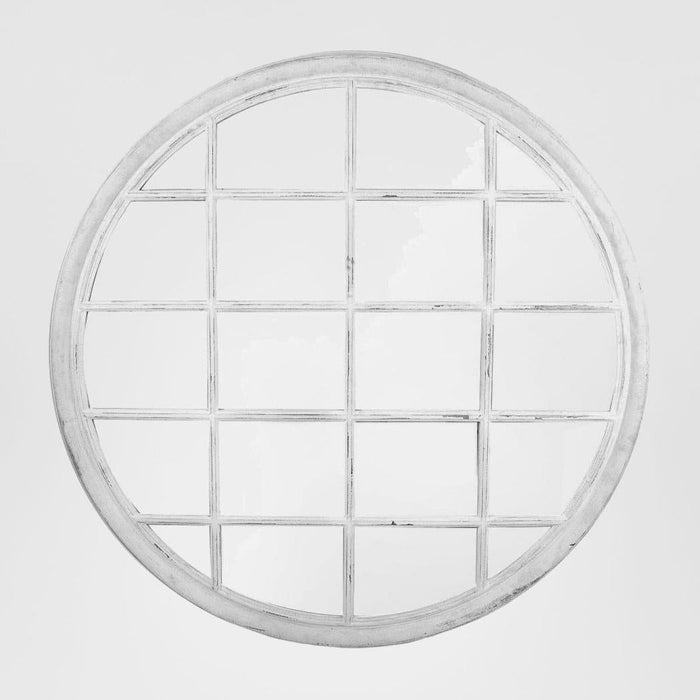 Hamptons Round Mirror 1.2x1.2m Grey