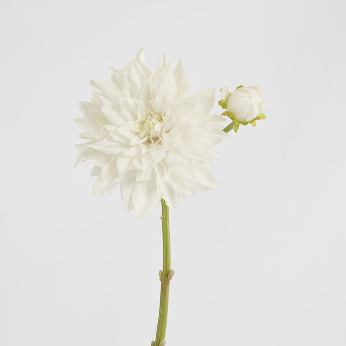 Dahlia Flower Real Touch Stem 74cm White