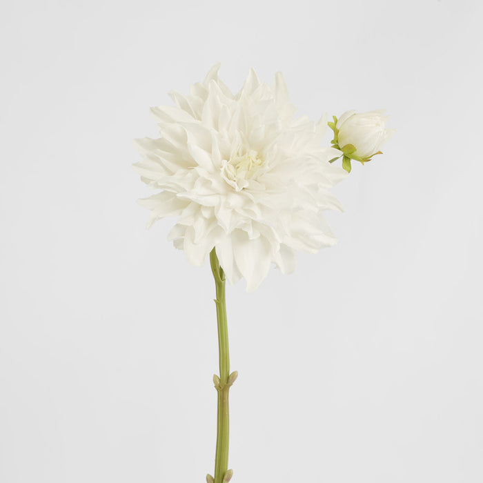 Dahlia Flower Real Touch Stem 74cm White
