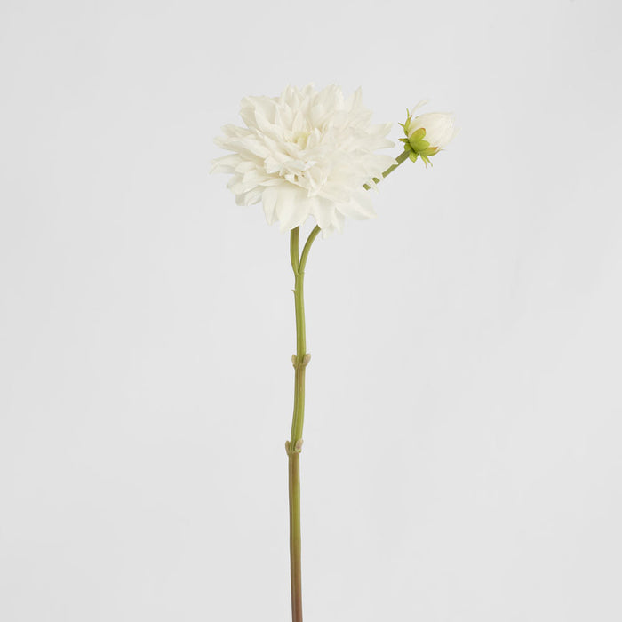 Dahlia Flower Real Touch Stem 74cm White