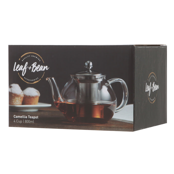 NSIMG-SHA256:b9aabc8f5384b48bc741ce881e43a0077837f115f7839db2d4bdcca628b8a789 · Isalbi Leaf & Bean Camellia Teapot with Filter Clear & Stainless Steel
