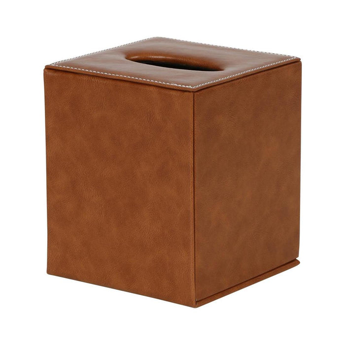 Genieve Square Tissue Box Tan 2 pcs