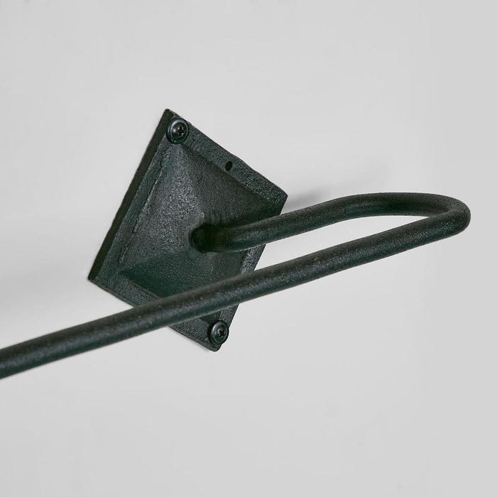 Towel Holder Long Black 2 pcs