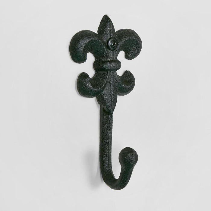 Fleur Wall Hook Black 6 pcs