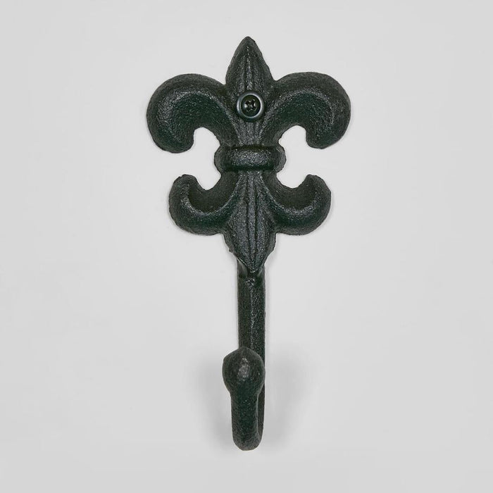 Fleur Wall Hook Black 6 pcs