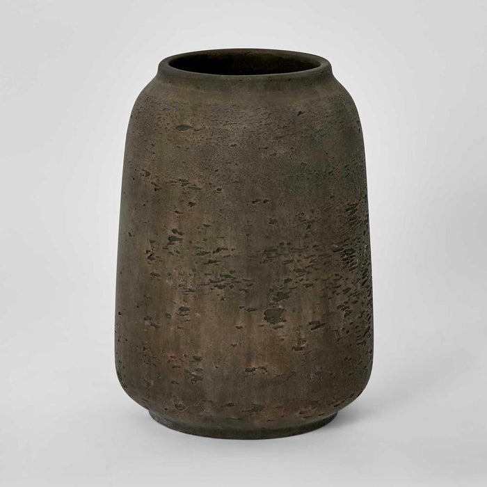 Landis Straight Vase Earth Brown