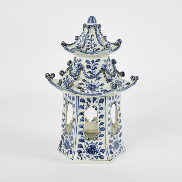 Pagoda Statue Blue and White