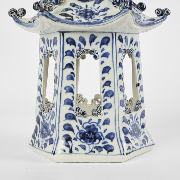 Pagoda Statue Blue and White