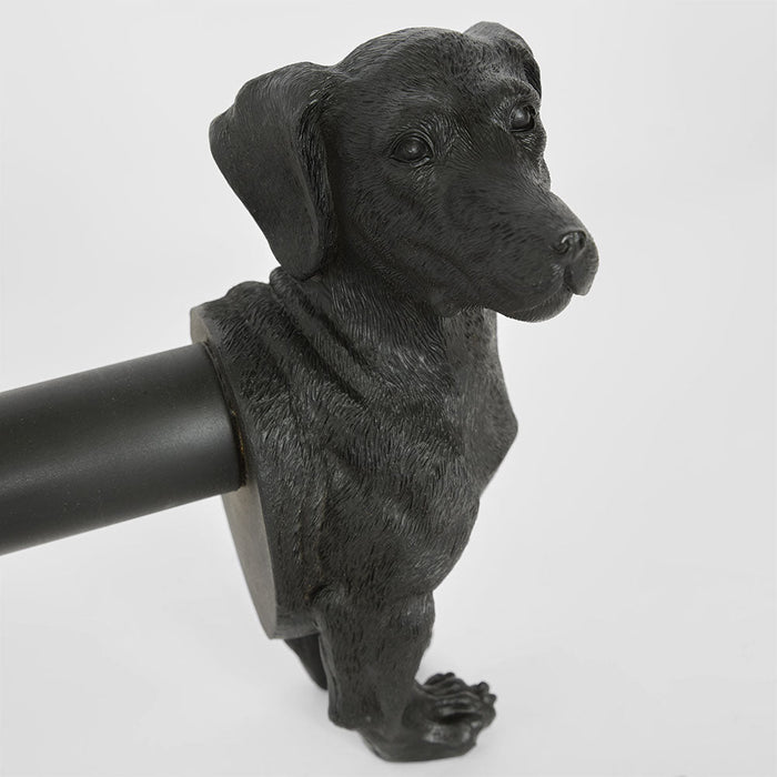 Coco Dachshund? Paper Towel Holder Black