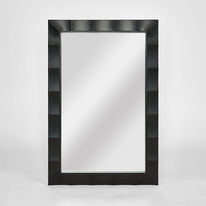 Facet Rectangle Mirror 60x90cm Black