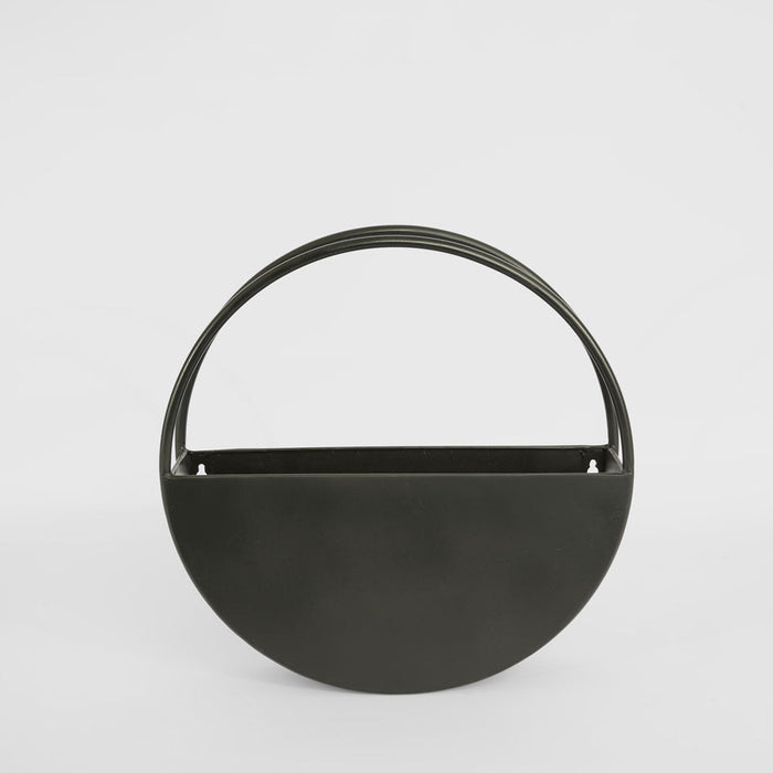 Opal Outdoor Wall Planter Small 40cm Black
