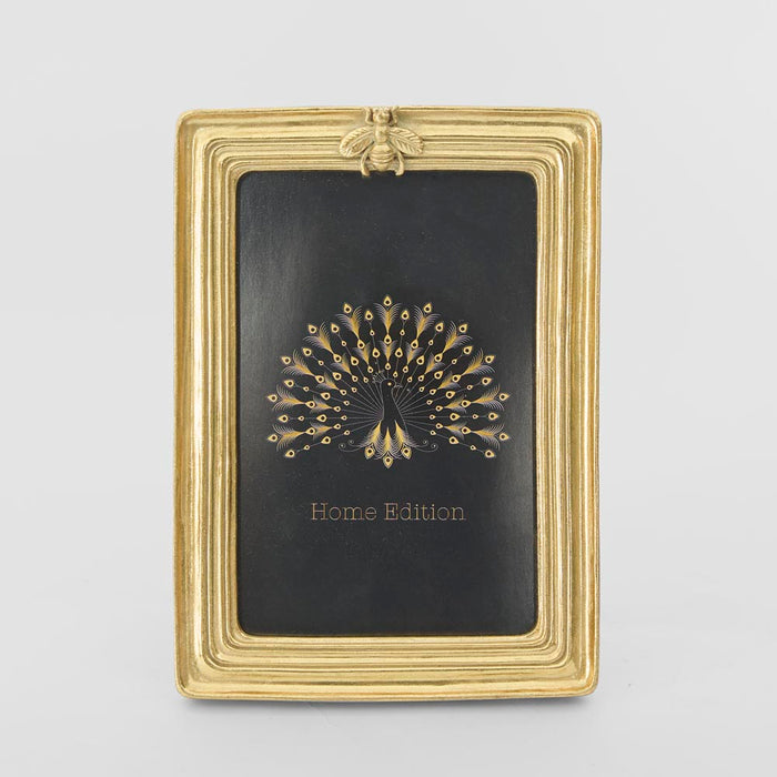 Vera Bee Rectangle Photo Frame 4 x 6 Gold